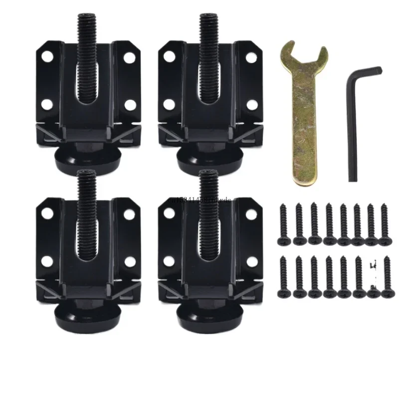 4Pcs /set Furniture Leveling Leg with Anti Slip Pad Cabinet Table Adjustable Heavy Duty Leg Leveler Feet