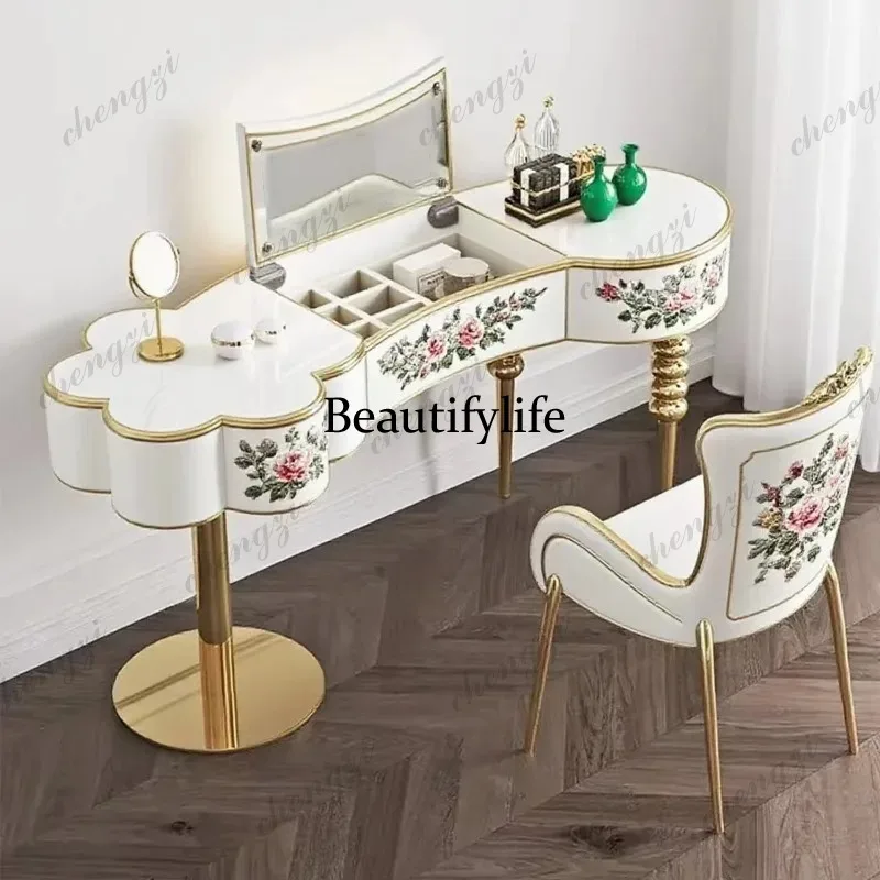 Big Black Storage Vanity Table Nordic Organiser Organizer Salon Vanity Desk Luxury Modern Beauty Tocador Mueble Furniture