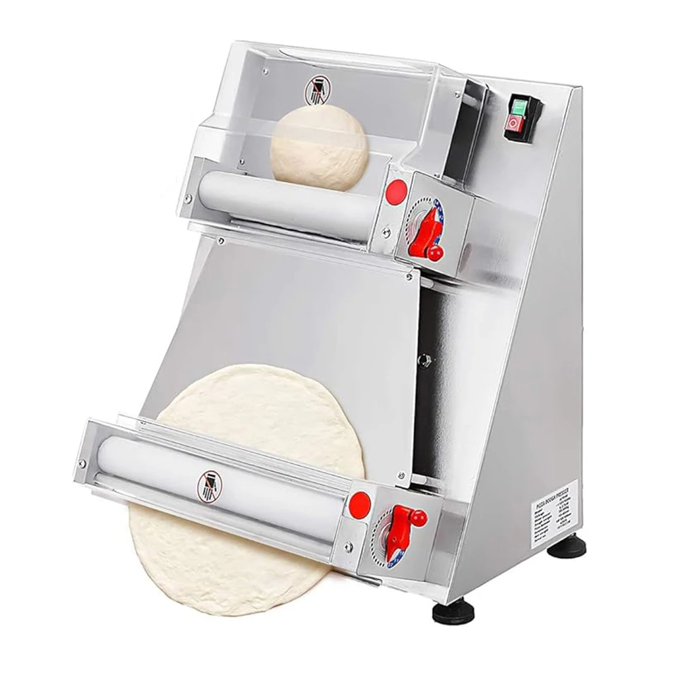 

YF-APD40 Commercial Pizza Dough Roller Sheeter, Automatic 370W Electric Pizza Dough Roller, Stainless Steel, Suitable for Pizza