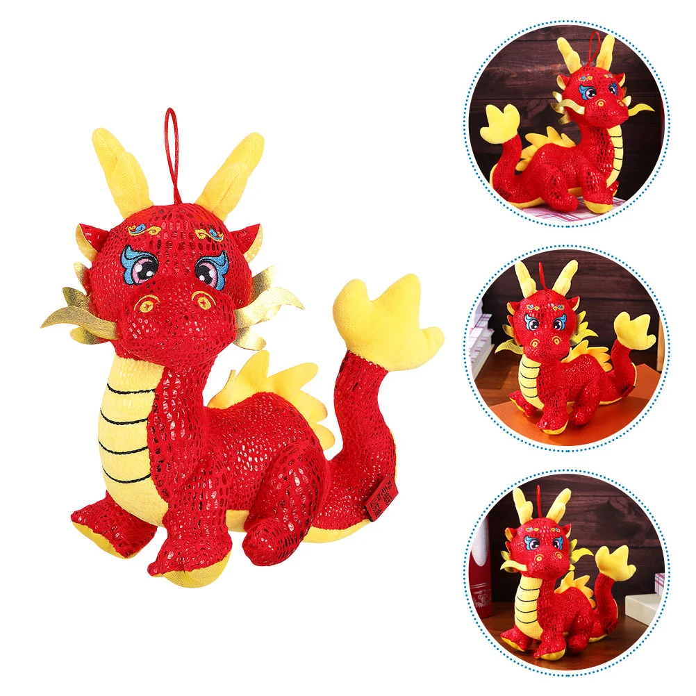 

Year of The Dragon Mascot Stuffed Toy Animal Animals Gift Plush New Kids Pp Cotton Lovely Child