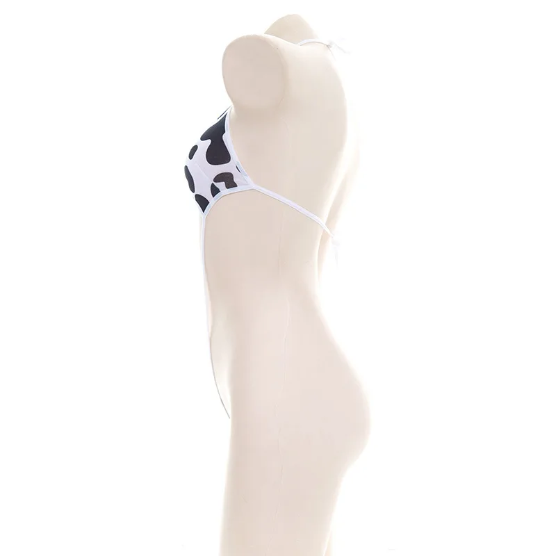 Anime Cartoon Cow Series Bodysuit Underwear Maid Unifrom Costume Kawaii Girl Bikini Swimsuit Set Outfit Cosplay