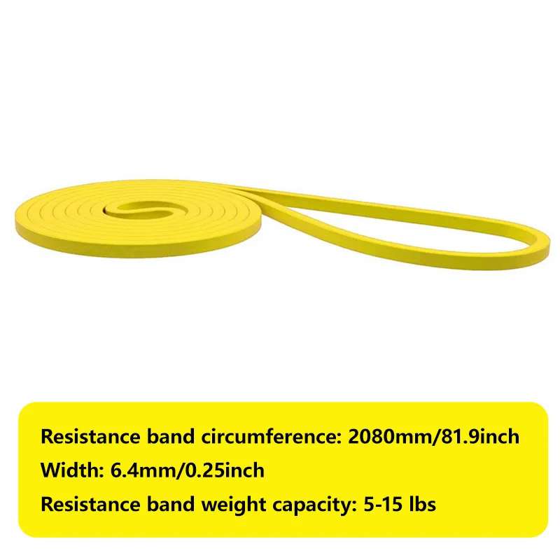 Neues 1-teiliges robustes Latex-Widerstandsband, elastisches Übungsband für Krafttraining, Hilfsband für Klimmzüge, Fitnessgerät zur Stärkung der Muskulatur