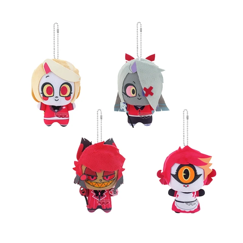 11Cm Hazbin Hotel Alastor Vaggie Charlie Morningstar Anime Peripherals Short Plush Stuffed Doll Pendant Pillow Kid Toys Gift