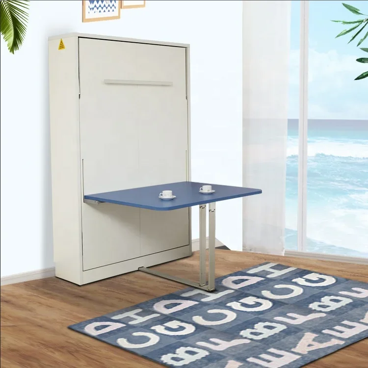 Hot Sale Space Saving Bedroom Furniture Multifunctional Folding Bed  Murphy Wall Bed Dining Table