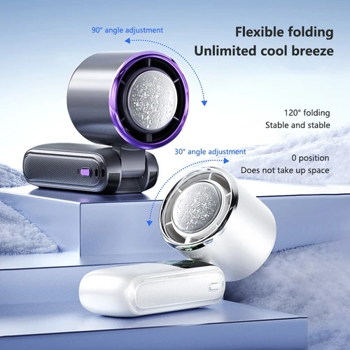 Ventilador de mano de refrigeración portátil, Enfriador Semiconductor de viento Turbo de 100 velocidades, pantalla LED de 4000mAh, recargable por USB, nuevo