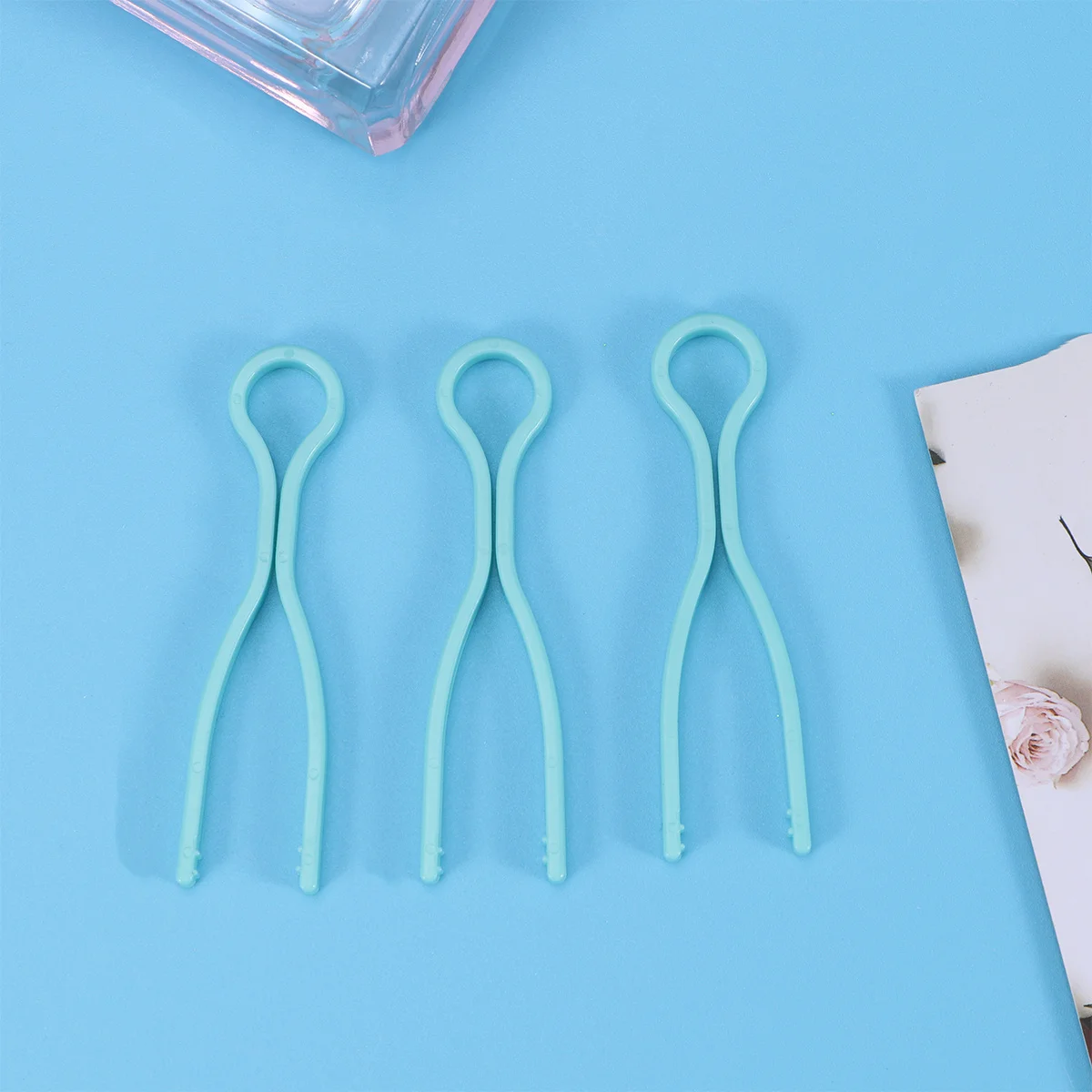 50 قطعة مقاطع بكرة الخياطة الخضراء موضوع كليب عالية الجودة مشبك من البلاستيك المنظم لمتعددة طبقات النسيج مقاطع بكرة