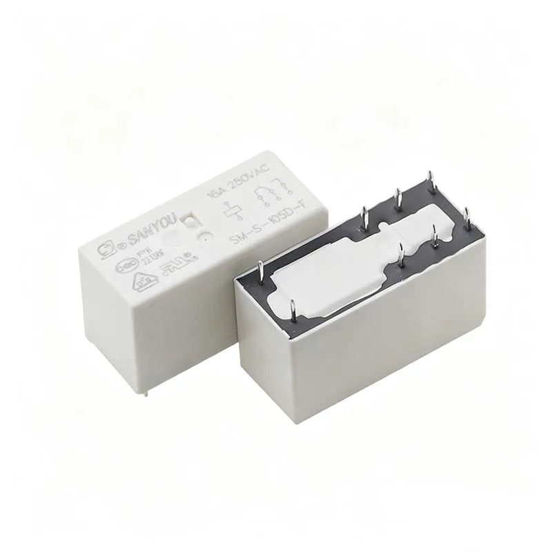 5PCS SM-S-124D-F 24V 8-pin 16A SANYOU relay (single unit) to replace HF115F-024-1ZS3