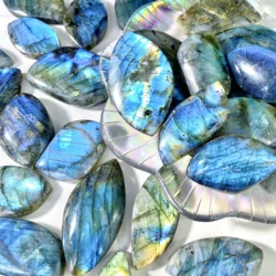 Random 1PC High Quality Labradorite Leaf Shape Carving Natural Crystal Carving,Gemstone Jewelry,Healing crystal,DIY Decoration