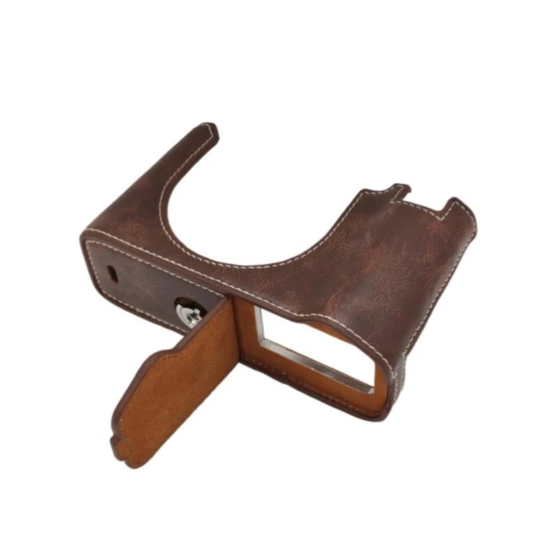  NonRemovable Leather Bottom Case For GFX100RF Allowing Direct Battery Charging And Seamless Tripods Compatibility