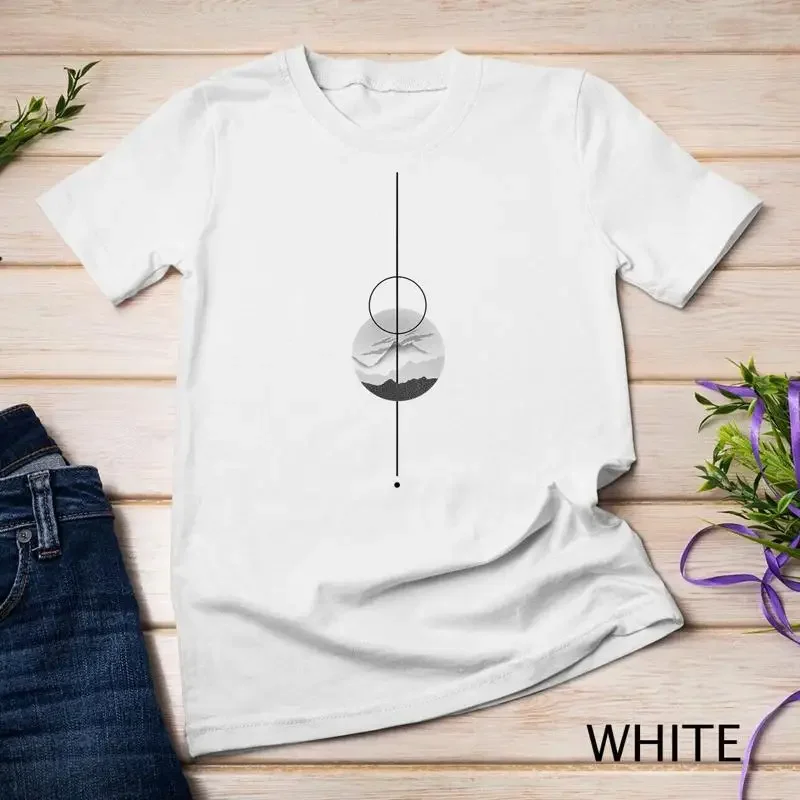 Geometric Art Graphic Planet Space Abstract Cool Man T Shirt Unisex T shirt
