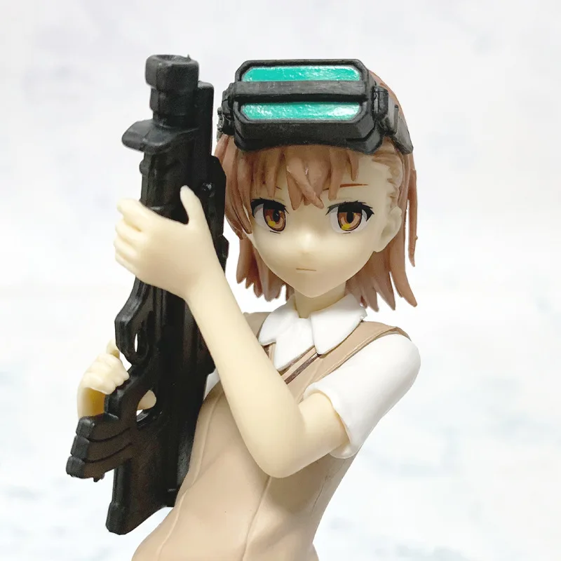 17CM Anime à Aru Kagaku no Railgun T Misaka Imouto Figure Misaka Mikoto pistolet debout modèle jouet poupée Aciton Figure PVC