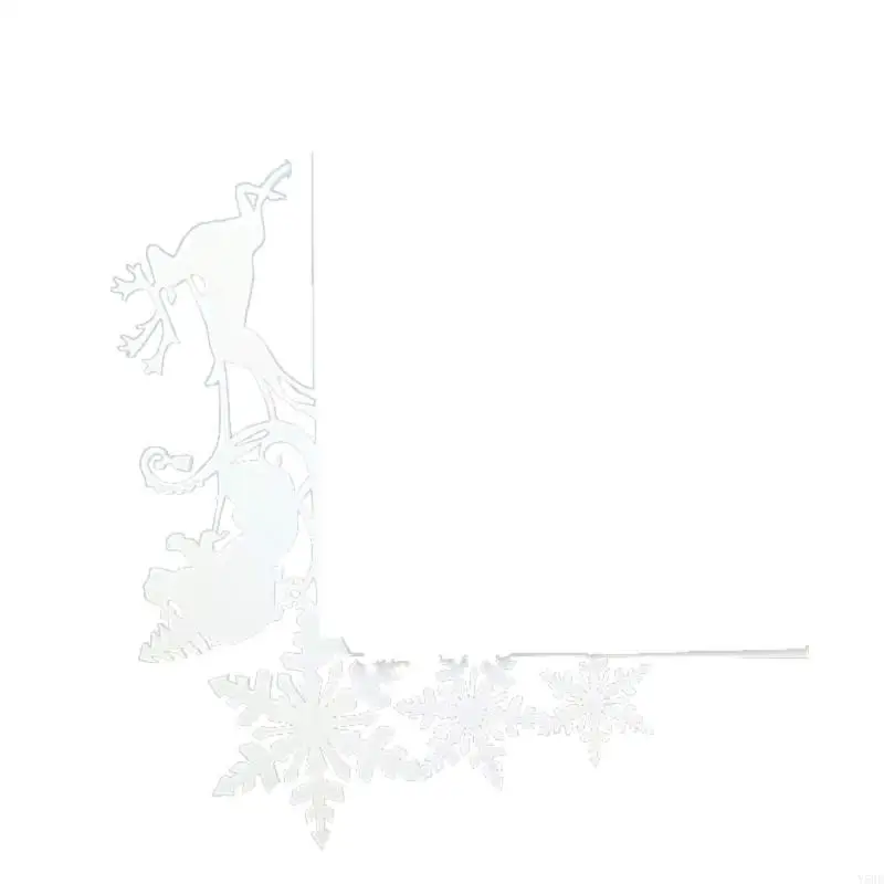 Y5GD Upgrades Metall Christmas Door Corner Decors mit einzigartigen Designs Langer SERVE