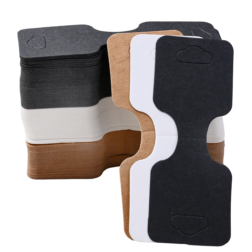 150 Stück 3-farbige faltbare Kraftpapier-Armband- und Halsketten-Displaykarten, Schmuckverpackungskarten für Kleinunternehmen und DIY-Bastelarbeiten – Detail 5