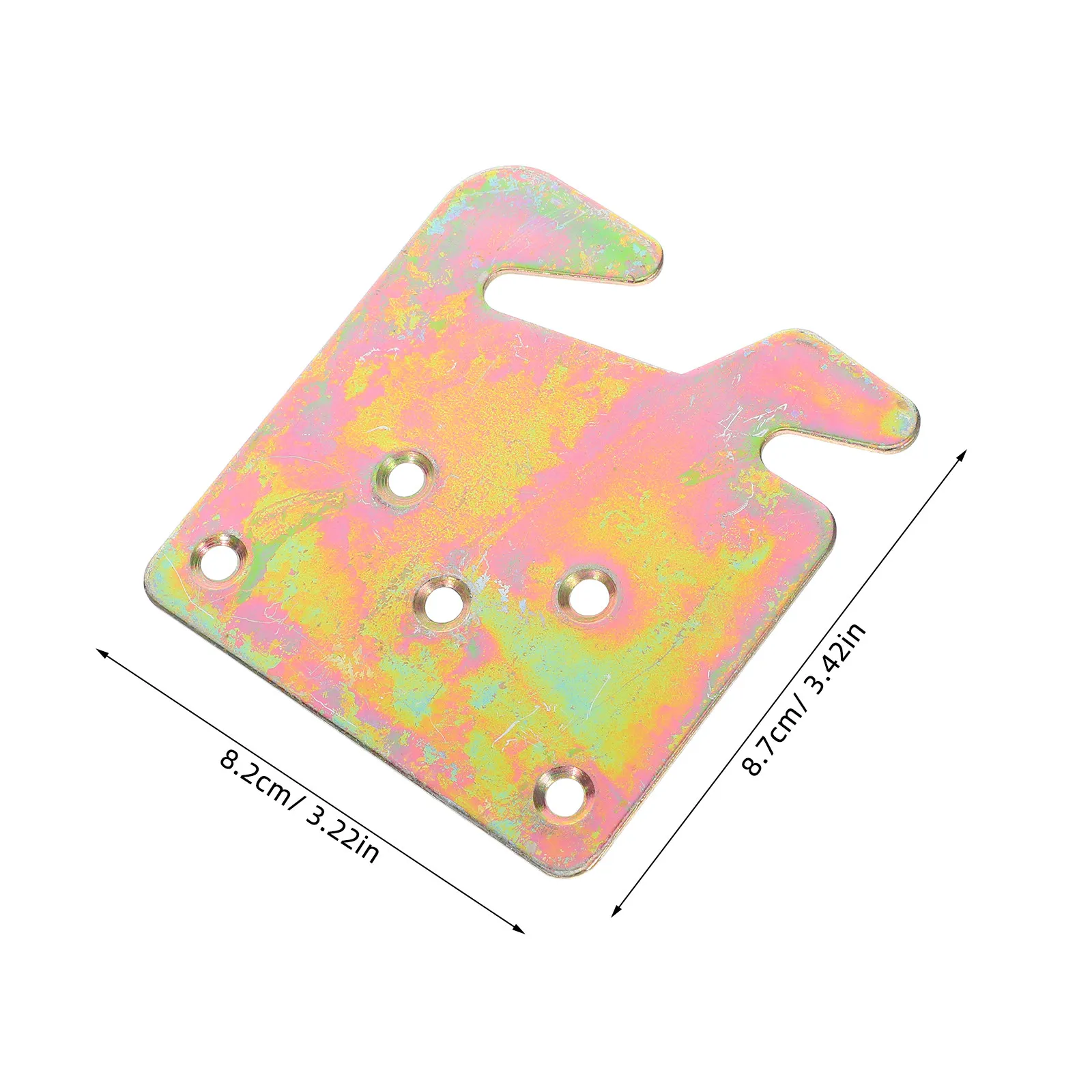 4Pcs Heavy Duty Bed Rail Hook Plates Metal Brackets Wood Bed Headboard Footboard Frame Repair Hardware Headboard Attachment Kit