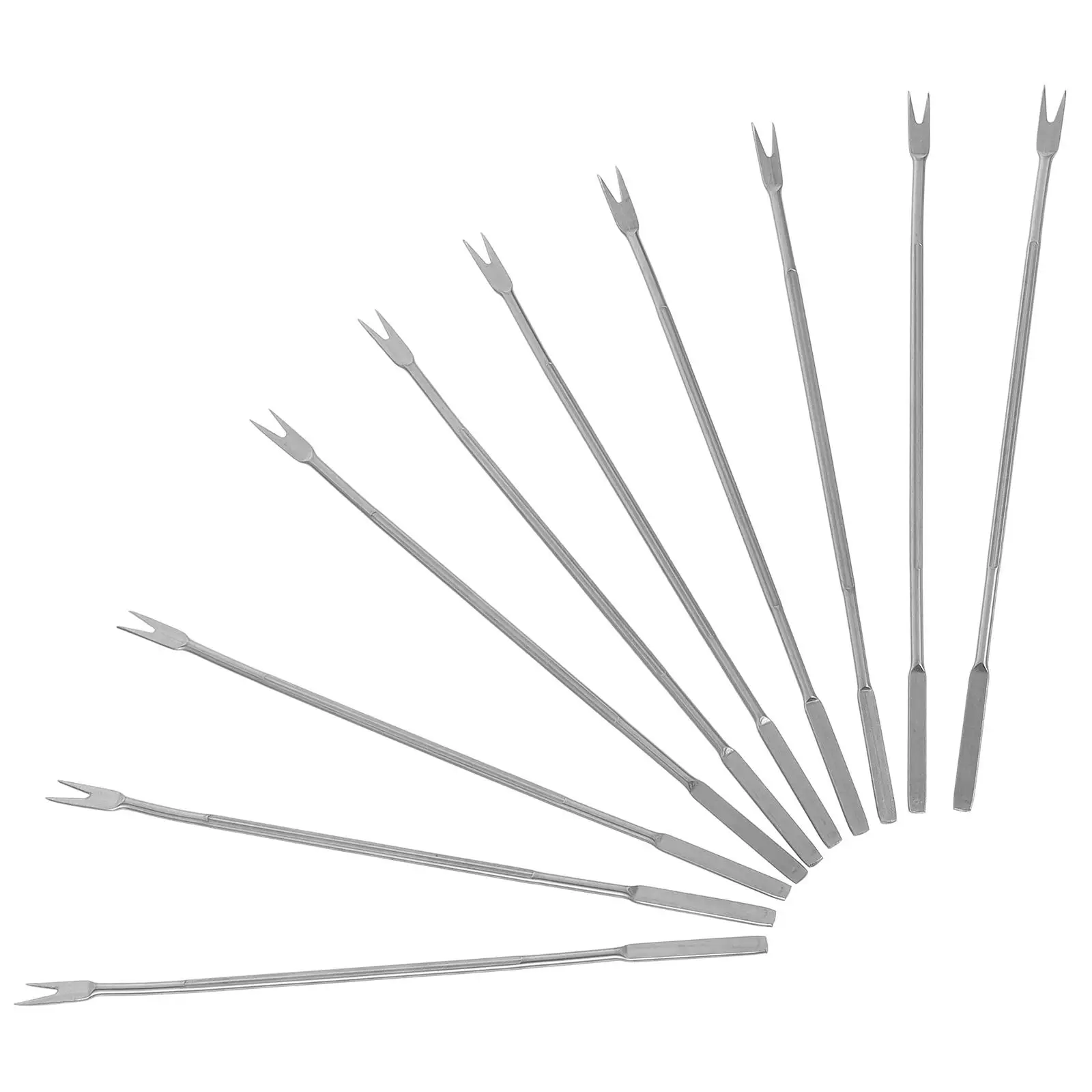 

10pcs Stainless Lobster Forks Seafood Fork Nut Pick Walnut Lobster Tool Multipurpose Kitchen Dining Accessories