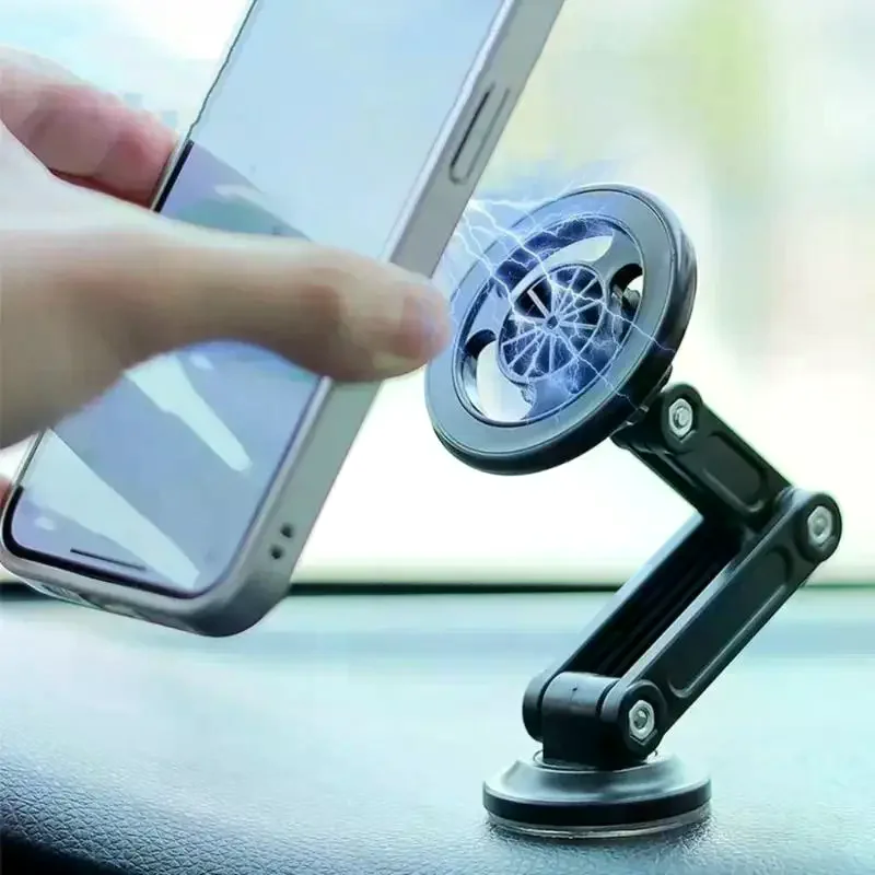 

Strong Magnetic Car Phone Holder 360° Rotate For Foldable Phone Stand Air Vent Magnet Mount Mobile Stand For 1415