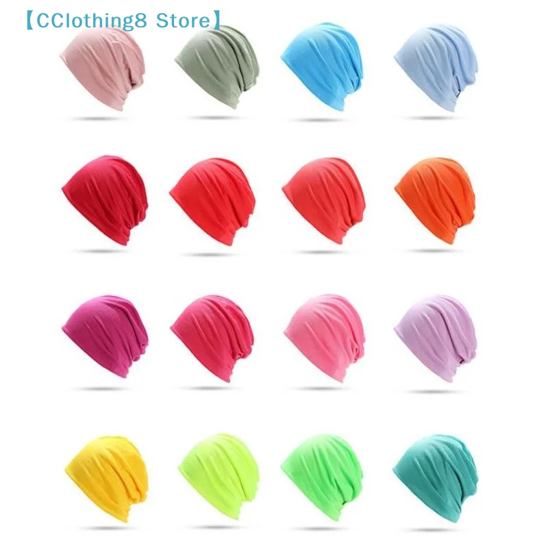 Cotton Slouchy Beanie Hip-Hop Soft Lightweight Running Beanie Adult Dwarf Hat Chemo Cap For Men Women Hip-Hop Sleep Cap【AliS8】