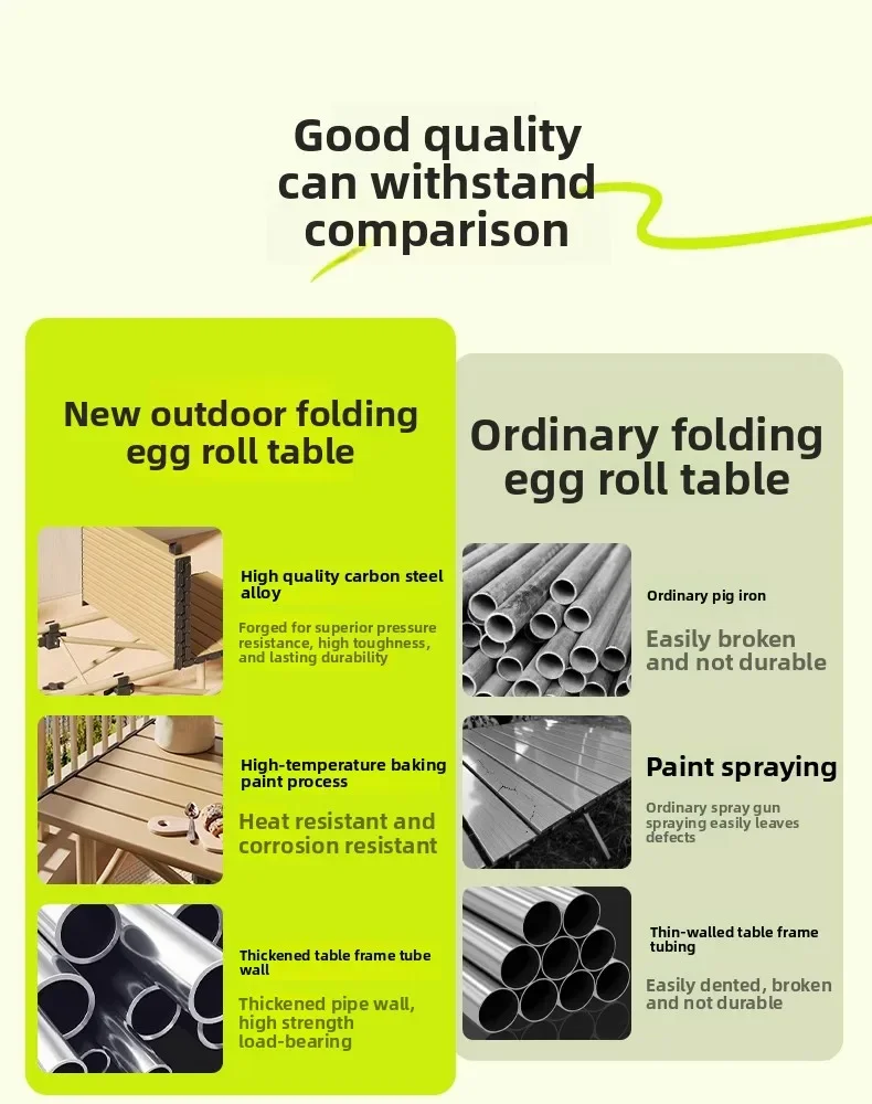 طاولة جانبية للشرفة، طاولة قابلة للطي، طاولة صغيرة محمولة في الهواء الطلق، معدات التخييم والنزهة، طاولة وكراسي قابلة للطي