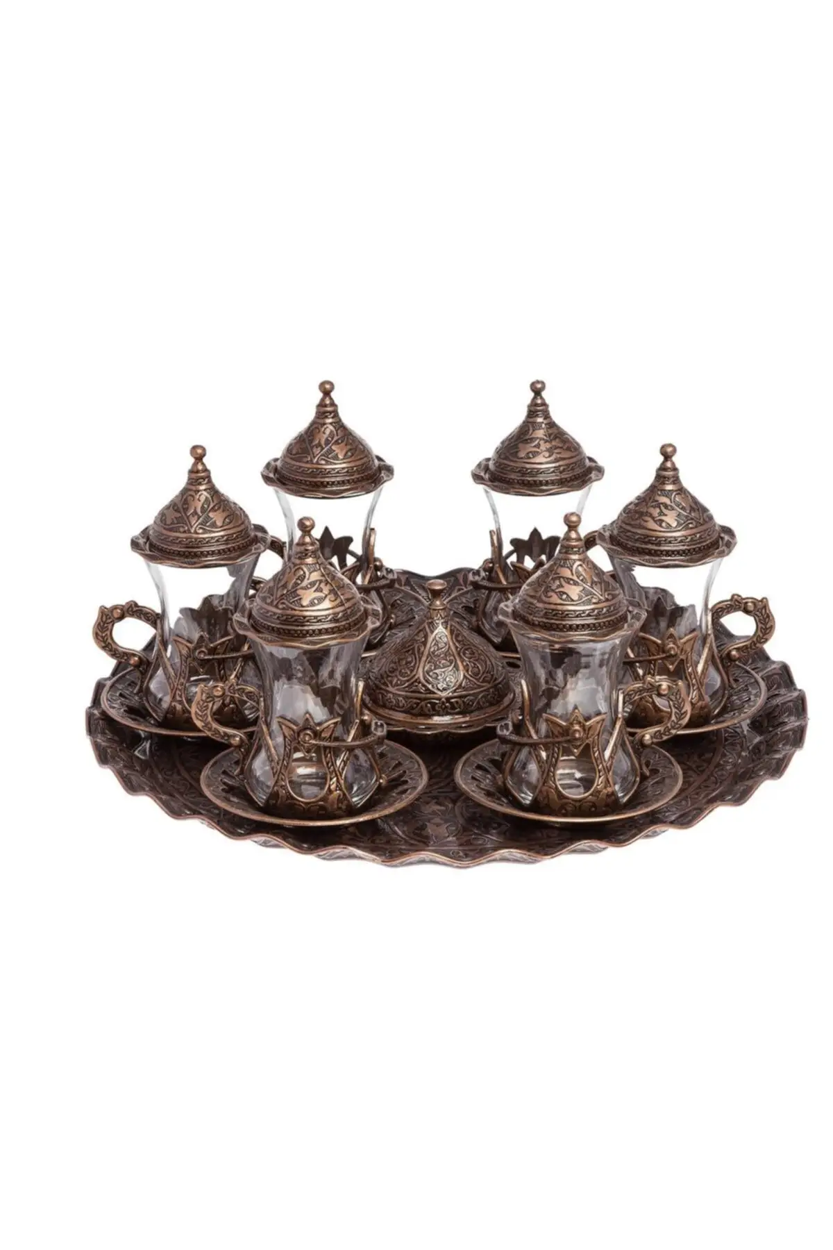 

DOLBOVI ottoman tea cup with antique copper tea cup set 6-made espresso cup set