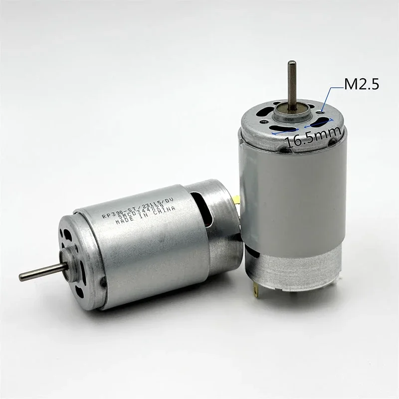 Standard RP390-ST/23115 Mini RS-390 Motor DC 6V 12V 18V 9300RPM Dual 2.3mm Shaft Micro 28mm Electric 12V 390 Motor view 3