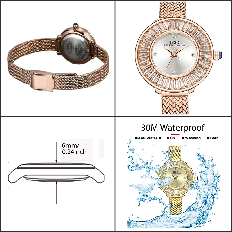 Luxe merk dameshorloges goud staal gaas waterdicht nieuw in horloges dames modeontwerper lederen quartz handhorloge groen