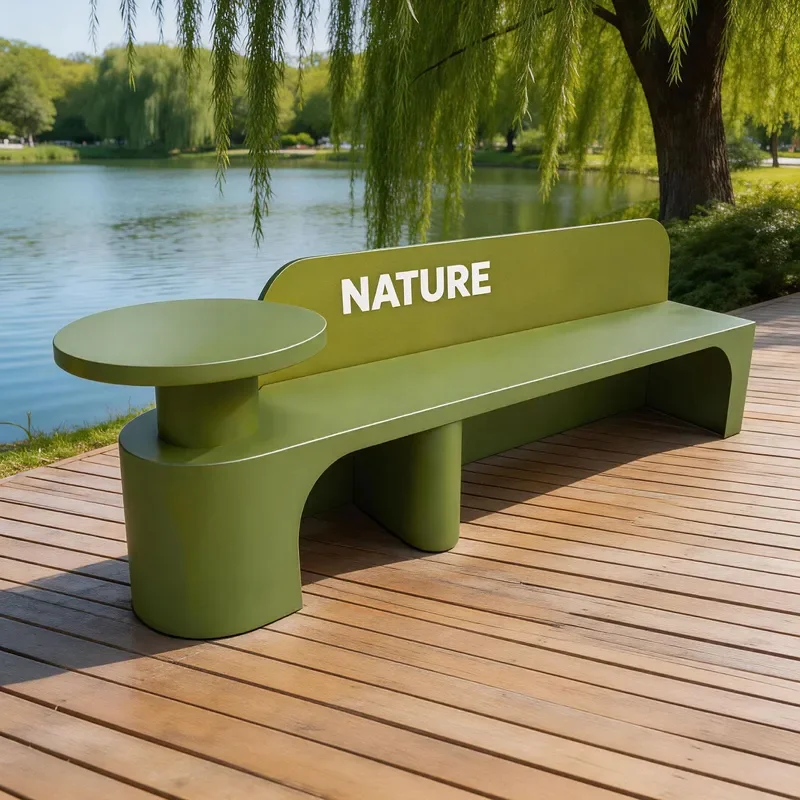 Outdoor Wrought Iron Bench with Backrest for Cafe Milk Tea Shop Park Courtyard Terrace Community Leisure Seating