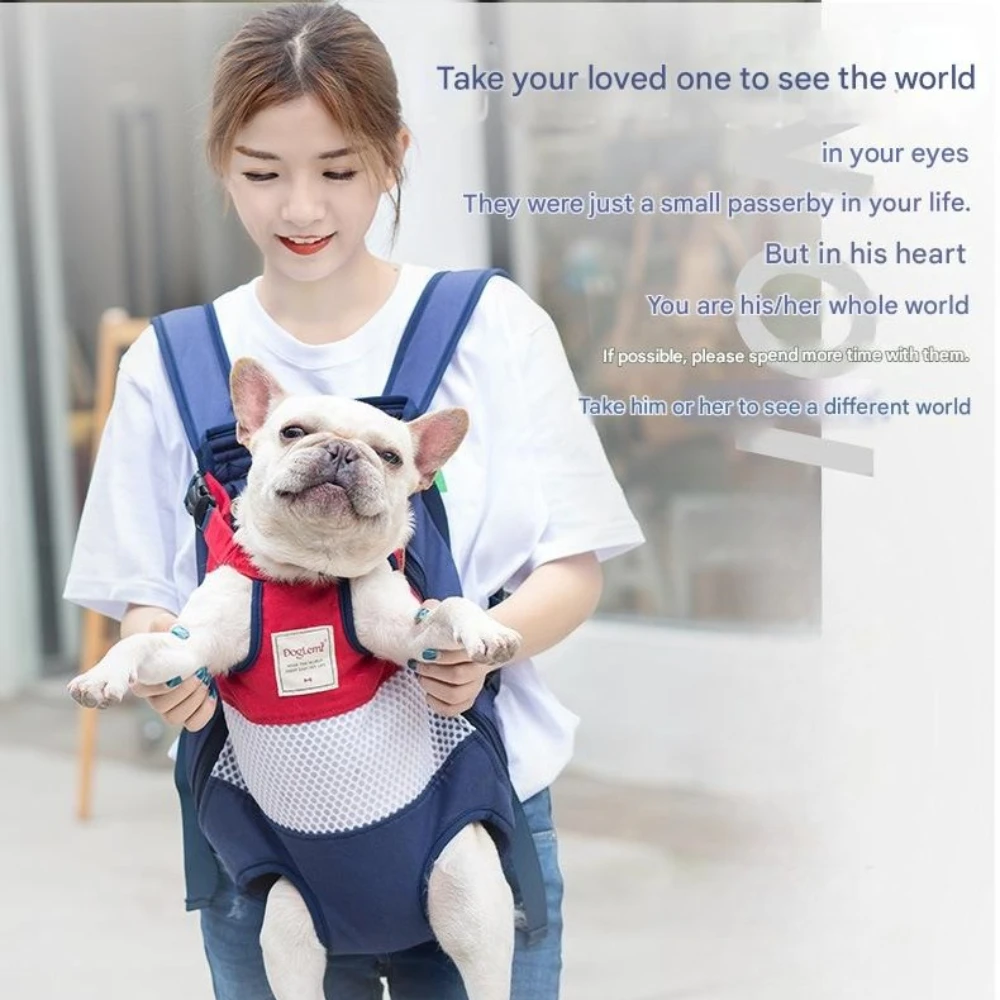 

Breathable Mesh Pet Backpack for Dogs and Cats,Double Shoulder Carrier with Safety Rope, Portable for Outdoor Travel and Walking