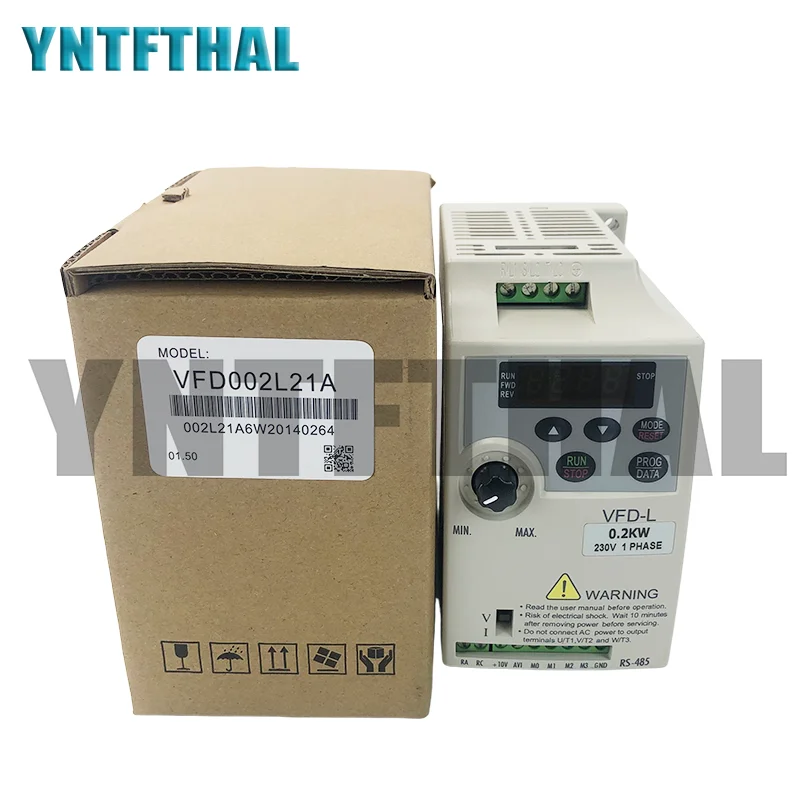 VFD002L21A 1 Phase 220V 200W 0.25HP 1.6A 400HZ Brand New
