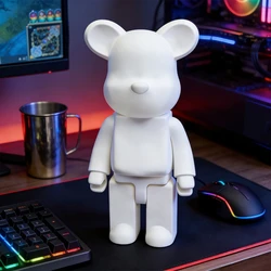 27cm DIY Bear Statue Paint Block Bear Decor Desktop Ornaments Living Room Bear Floor Sculpture Home Decoration Birthday Gifts