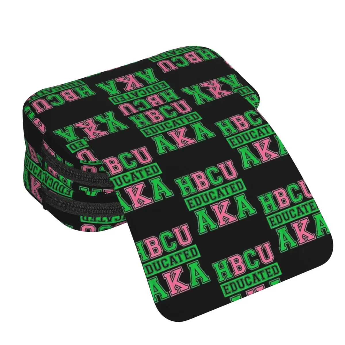 HBCU Grad AKA Sorority Paraphernalia, HBCU Educated AKA Pencil Case for Pen Box Pencil Bag Stationery Supplies Pen Holder Bag
