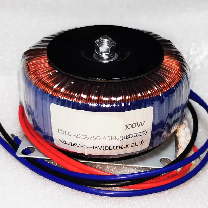 Toroidal Transformer Amps Choke Coil Fully shielding inductance Screening Amplifier Choke Pure Copper Whole Strip Iron Core