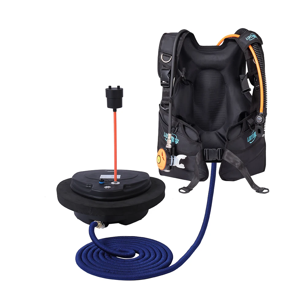 

Upgraded Portable Rechargeable Scuba Diving Ventilator, Tankless Diving Tank, Waterproof Air Compressor, New