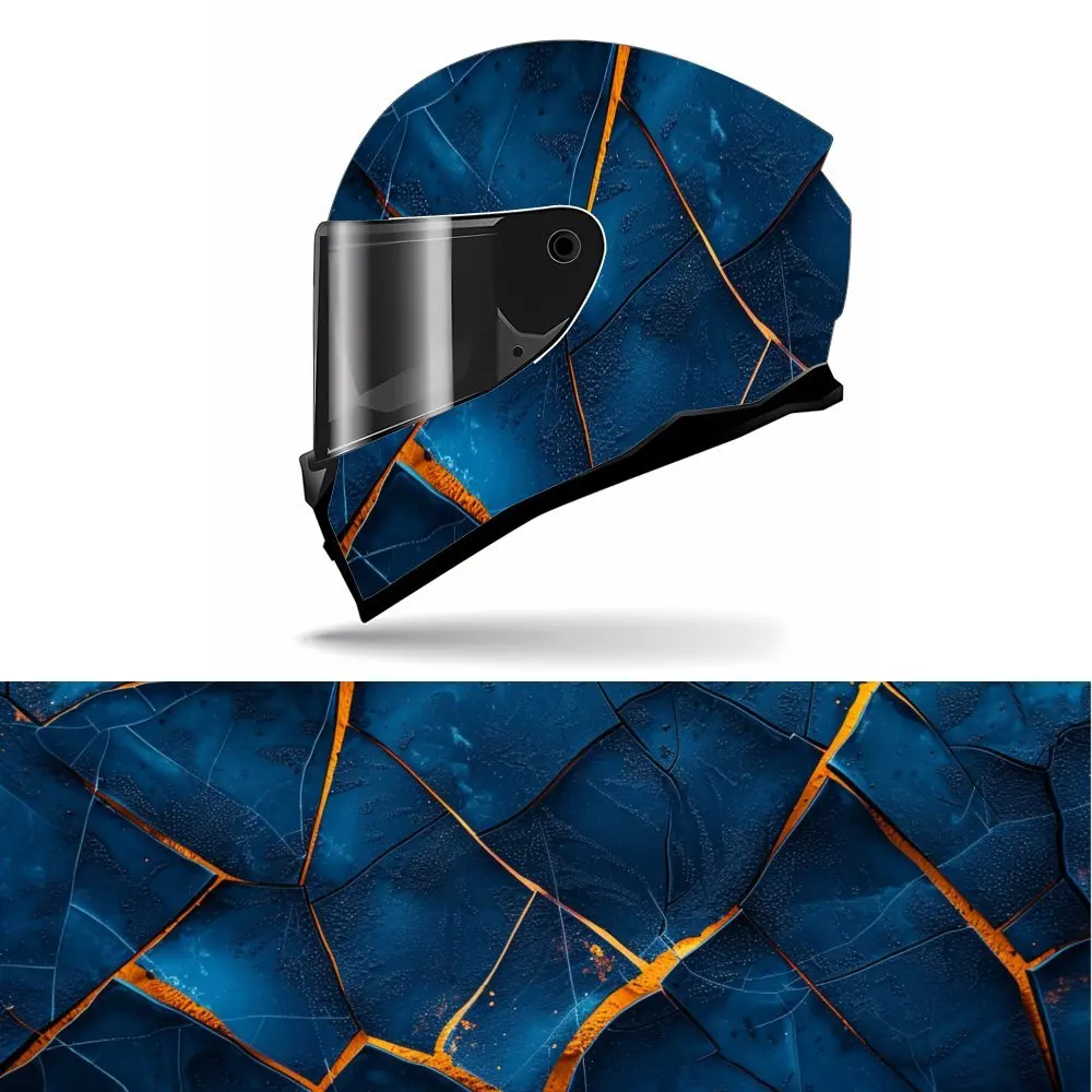 

Eye Catching Thunder Bolt Full Face Vinyl Motorcycle Helmet Decorative Sticker Waterproof Self-adhesive Gift for Motorcycle Enth