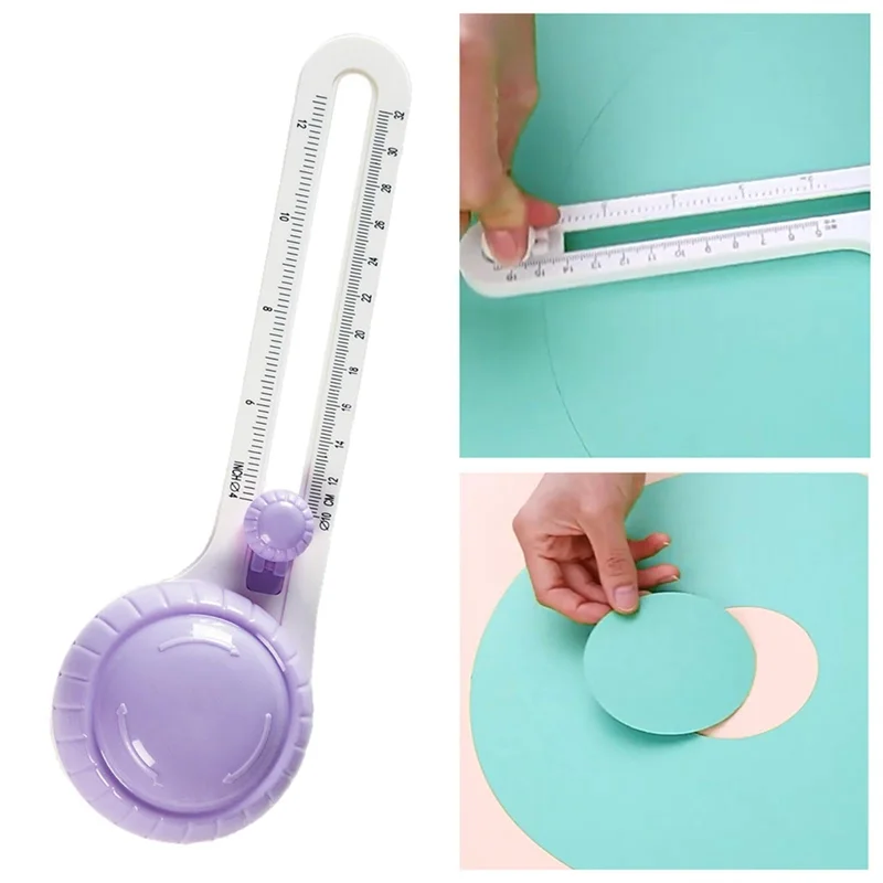 ABJG-Circle Cutter para papel, cortador circular giratorio, cortador circular de brújula, cortador de papel circular
