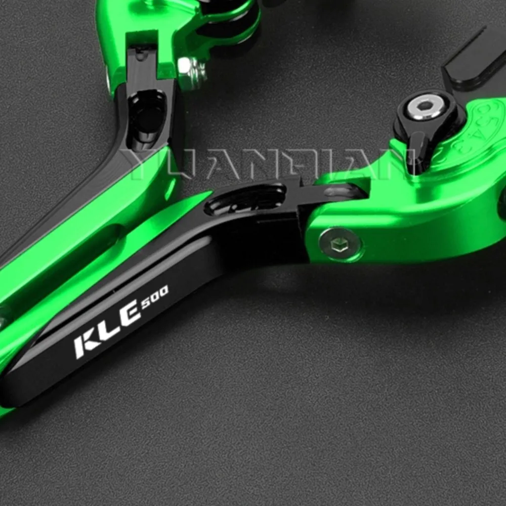 

Motorcycle Accessories KLE 500SE CNC Adjustable Folding Brake Clutch Levers For Kawasaki KLE500 KLE 500 SE ABS 2025 2026 2027