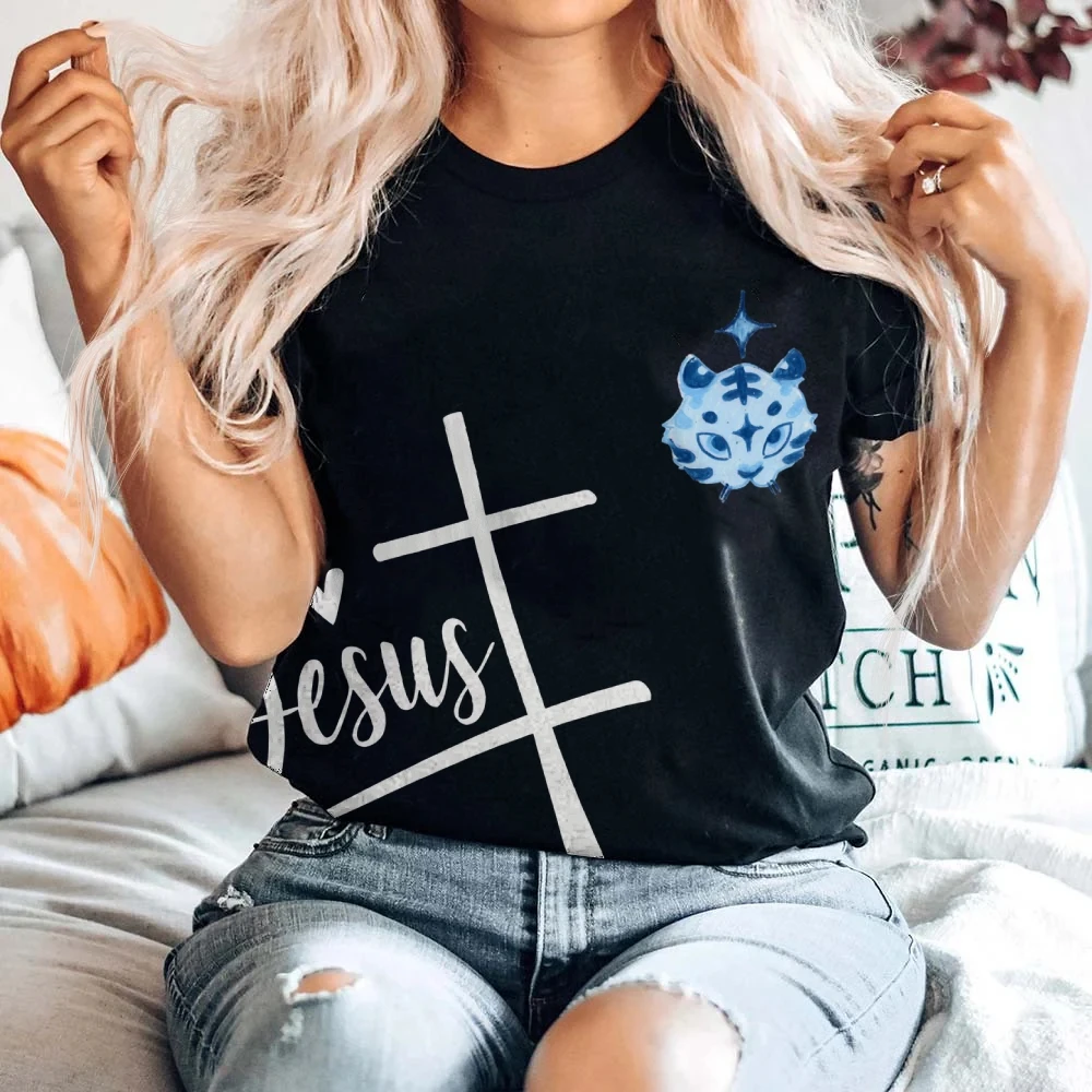 

Round Neck Gothic T-Shirt For Women Vintage Cotton Graphic Tee Casual Streetwear Slim Fit Dark Aesthetic Top New Arrival