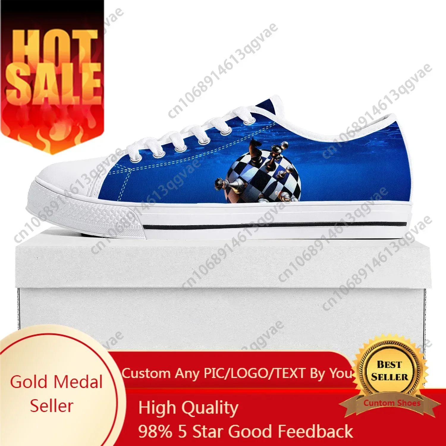 Chess International Pop Low Top High Quality Sneakers Mens Womens Teenager Canvas Sneaker  Prode Casual Couple Shoes Custom Shoe