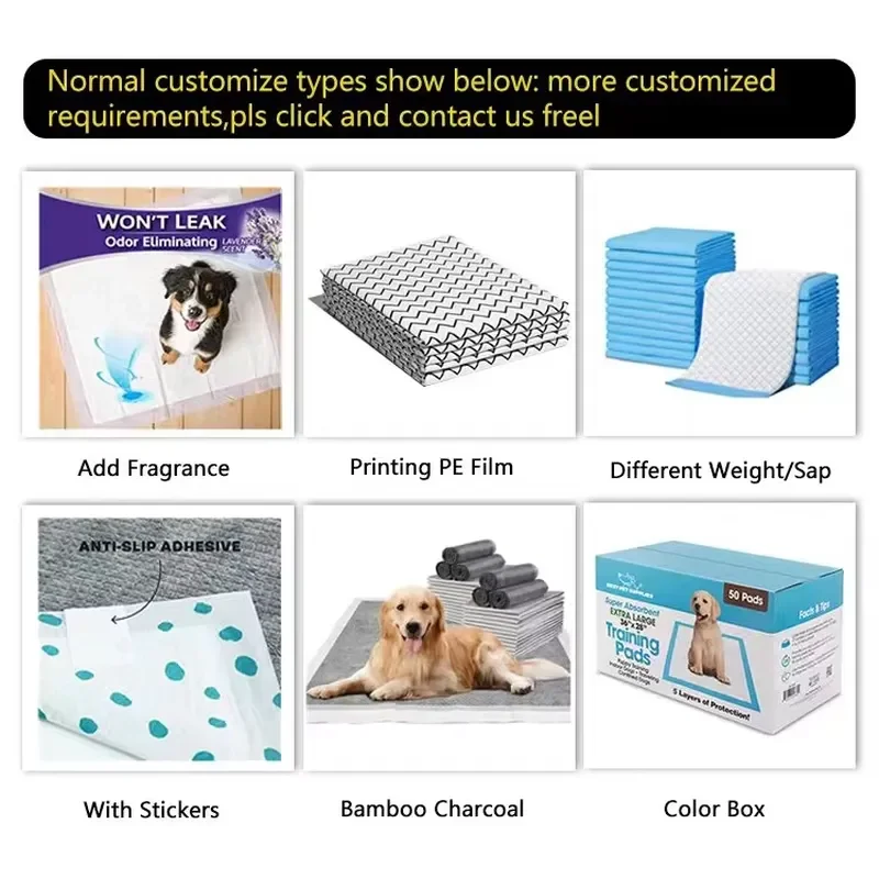 Regular Dog Pee Training Pad Disposable Training Pads for Dogs Cats Rabbits Puppy Mats Super Absorbent Leak-Proof Pet Potty