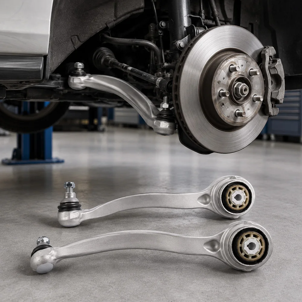 2Pcs Front Left And Right Lower Control Arm Ball Joint Assembly Compatible for Mercedes-Benz A205 C300 W205 C350e CLS450 E350