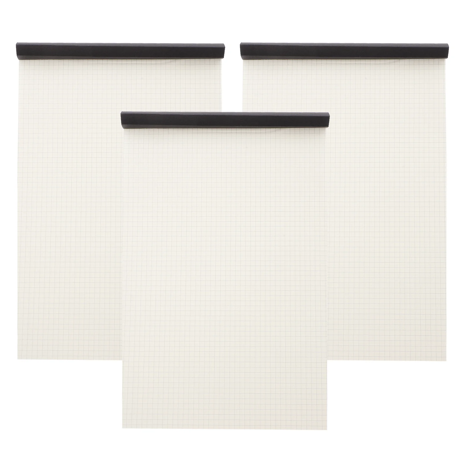 Cuaderno de 3 libros, Bloc de notas de papel cuadriculado, suministros de oficina, notas blancas para viajes de estudiantes