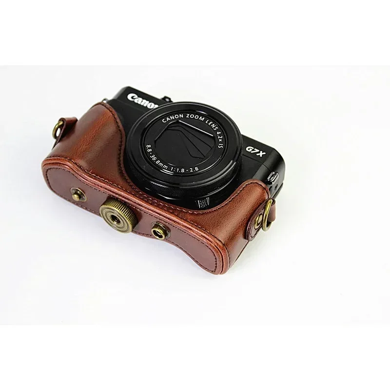 New Suitable For Canon PowerShot G7 X Mark II Camera Bag Leather Case G7x G7xii  Camera case