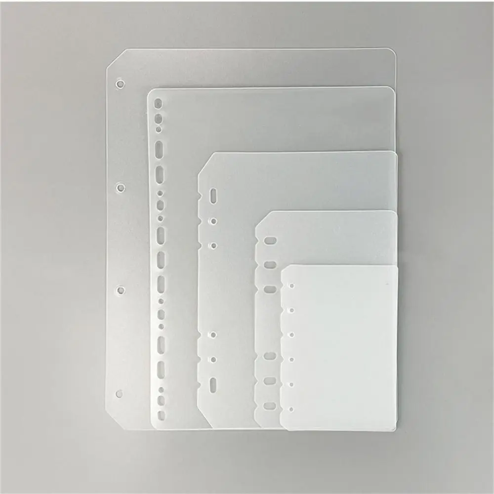 Paper Board Page Transparent A5 A6 A7 B5 A4 Notebook Divider Loose-leaf Divider Planner Separator Binder Organizer Divider