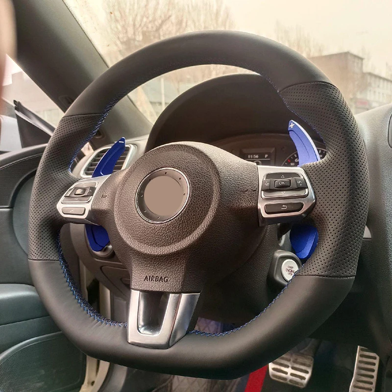 

Чехол на руль из микрофибры для Volkswagen Golf 6 GTI MK6, VW Polo GTI, Scirocco R, Passat CC R-Line 2010