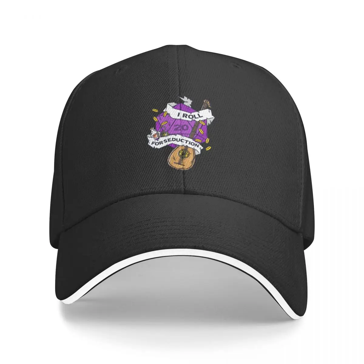 

Tabletop RPG Bard - I Roll For Seduction Baseball Cap Fishing cap Brand Man cap Horse Hat Designer Man Women's