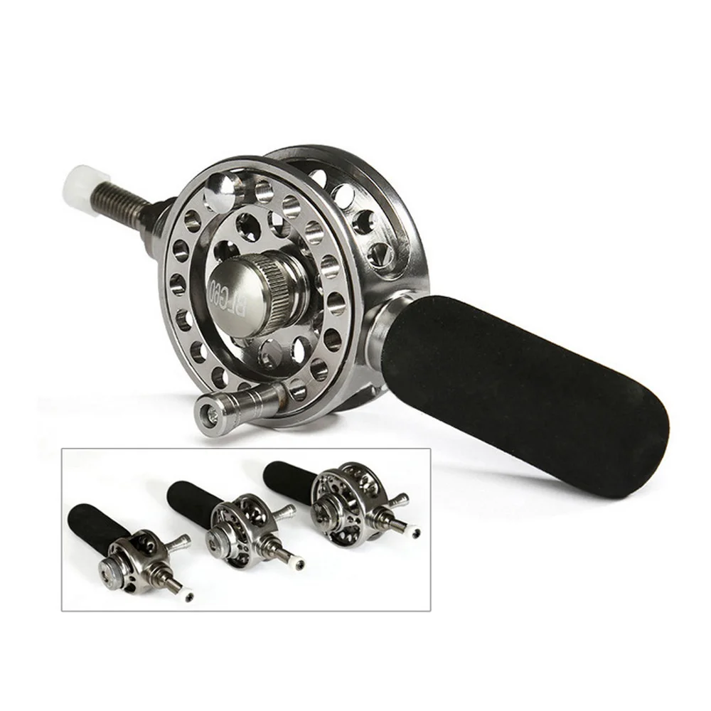 DIY Telescopic Fishing Rod End Wheel Fishing Reel Safe for Big Fishes BLG50 60 Pole Tool Handle Thread Goes Inside Pole