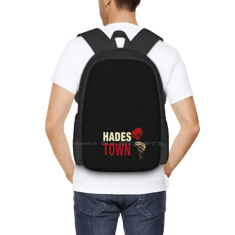 Hadestown Hot Sale Schoolbag Backpack Fashion Bags Hadestown Musicals Theater London Westend Eve Noble Patrick Page Flower