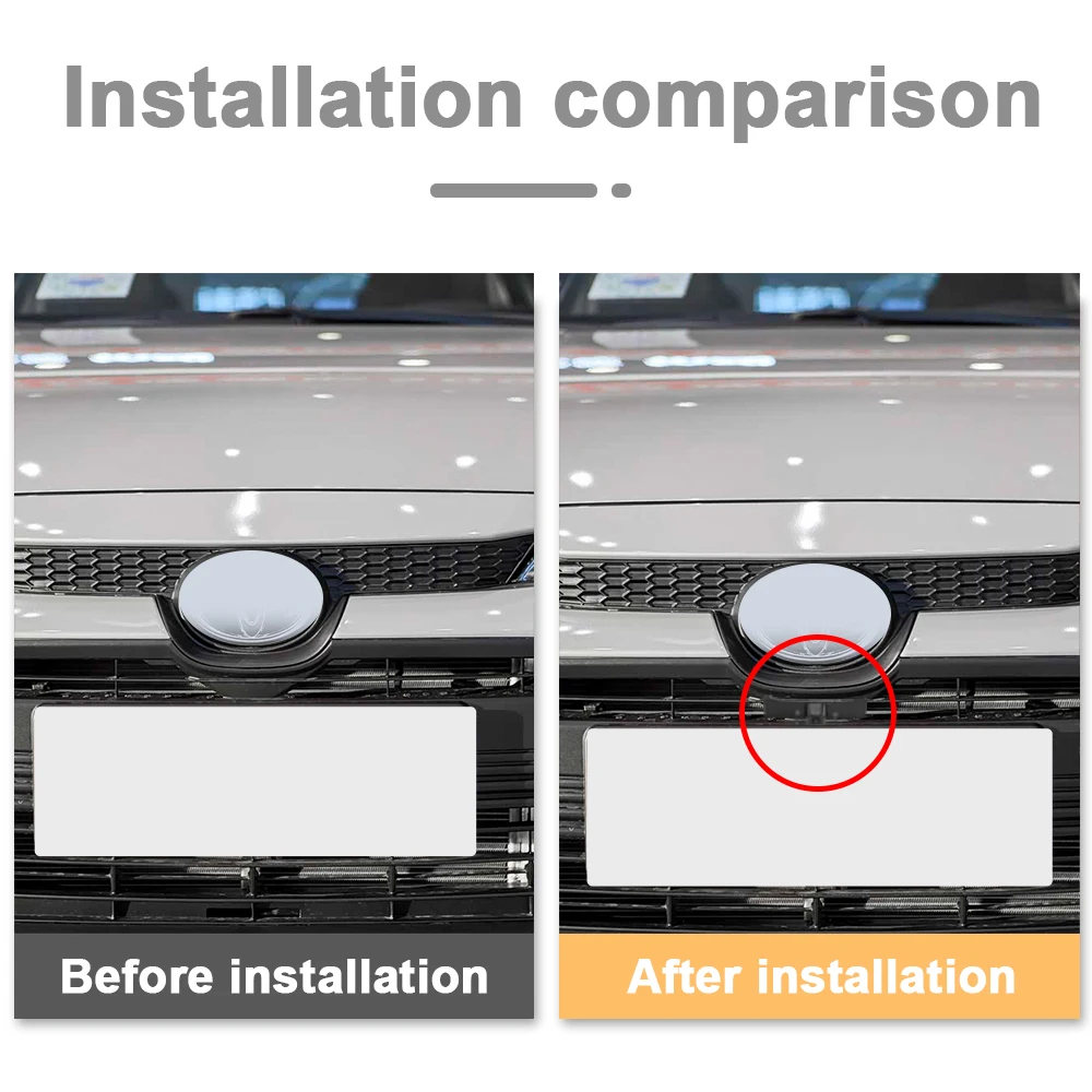 Carsanbo Fit for Toyota Corolla 2023 Car Front View Camera AHD 150° Wide Angle Night Vision Fisheye Lens Waterproof CCD Camera