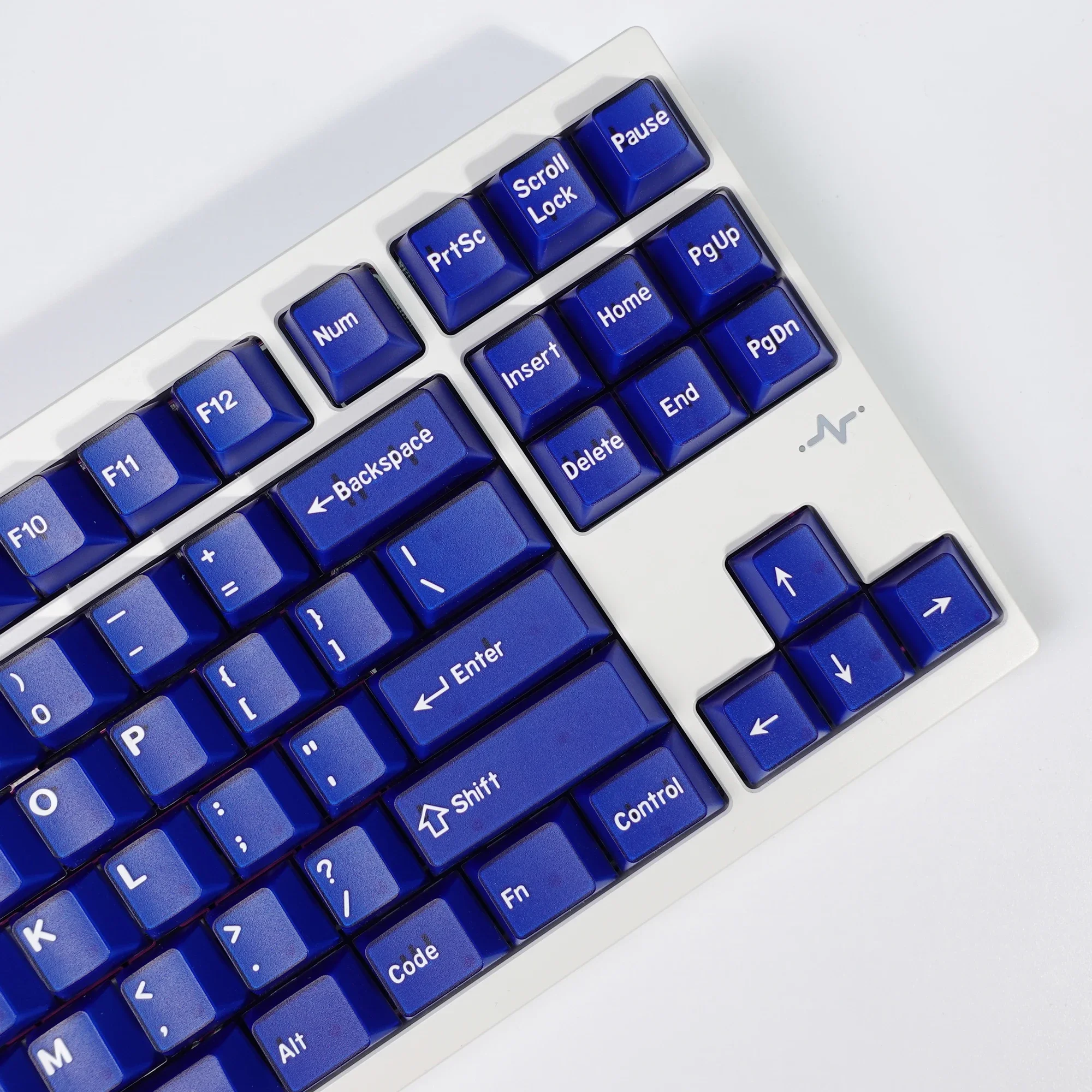 KBDiy 174 Keys PBT Cherry Profile Blue Jade Keycaps for Game Mechanical Keyboard Double Shot DIY for Aula F75 F87 F99 Key Caps