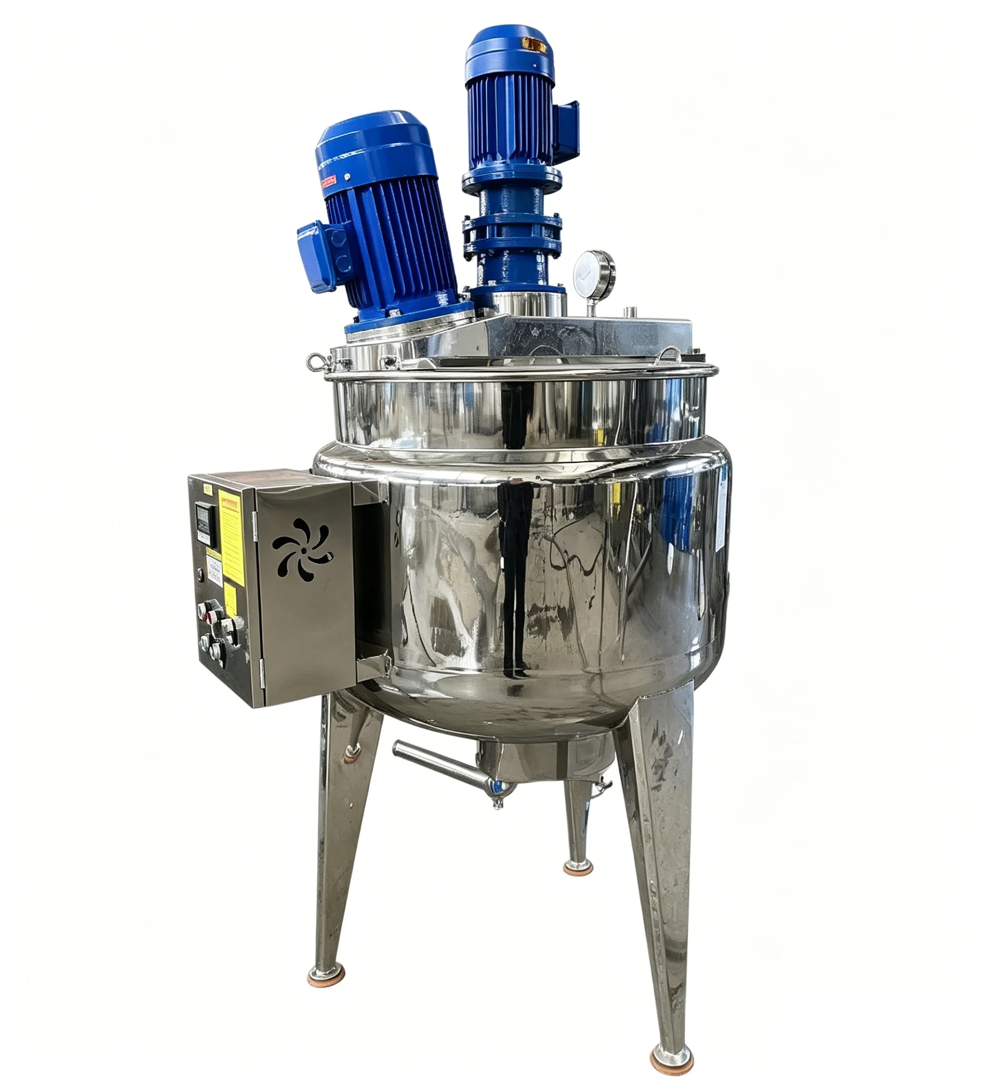 Stainless Steel Vacuum Emulsifier Cosmetic Cream Heating Emulsifying Mixer Shampoo Liquid Detergent Lotion