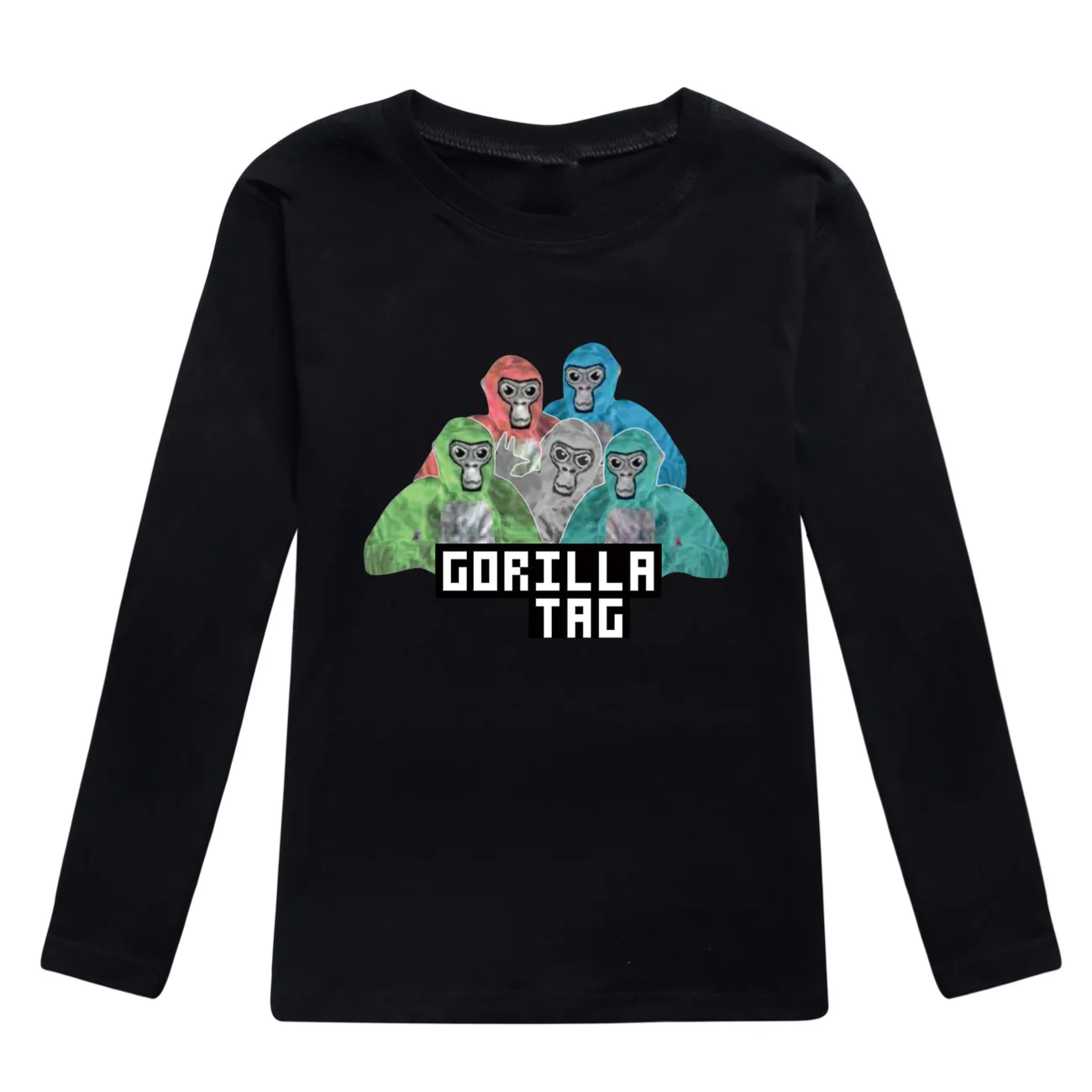 Game Gorilla Tag Clothes Kids Pure Cotton T-shirt Teenager Boys Long Sleeve Tops Toddler Girls Cartoon Tshirt Children Clothing